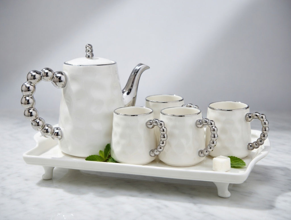 A39-2 Golf Ball Design Tea/Coffee Set