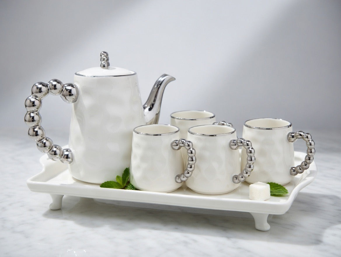 A39-2 Golf Ball Design Tea/Coffee Set