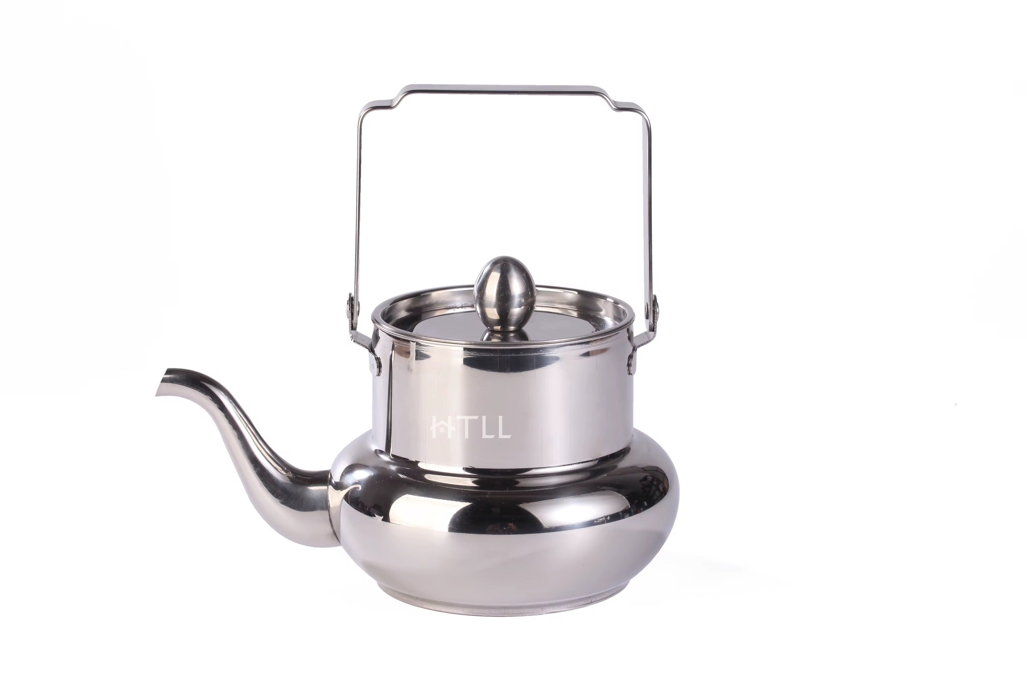 Stainless Steel Tea Kettle with Infuser – Silver Finish